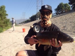 Matus Solobic, one of today's Off Tha' Hook winners, with a sweet hog. (Jim Burns)