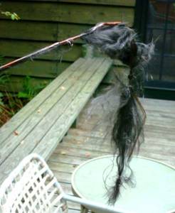 GRAPHITE RODS and lightning don't mix. (Courtesy Field and Stream)